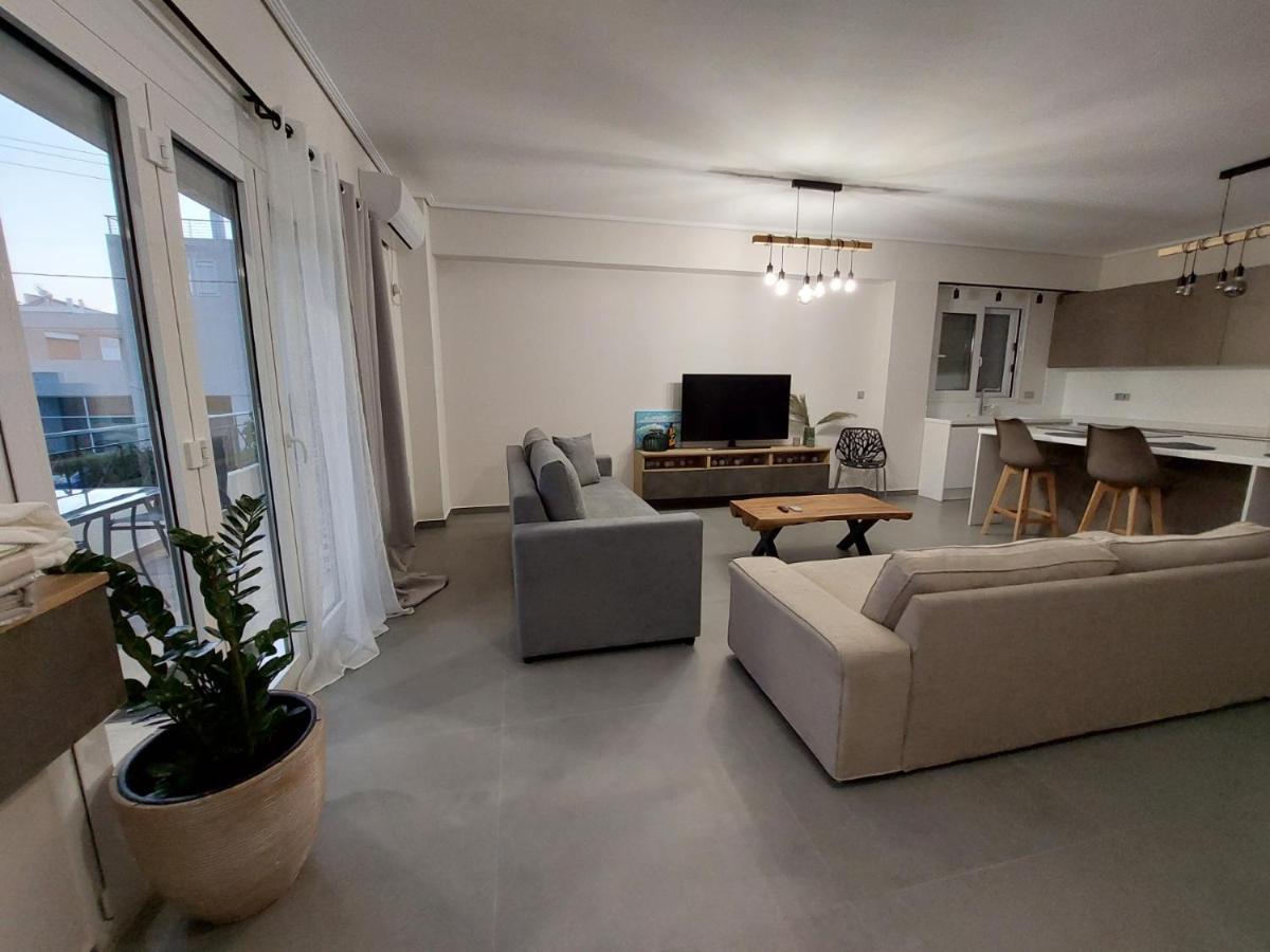 New Minimal Apartment,10' From Athens Airport Spáta Exteriér fotografie